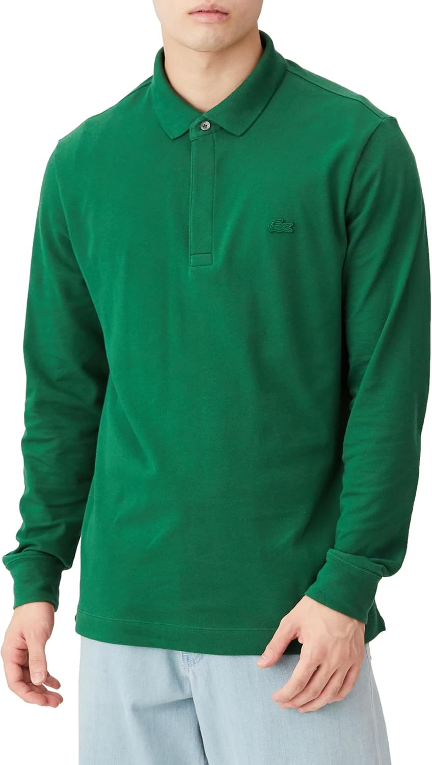 Мужская поло-рубашка Lacoste с длинным рукавом и рукавами крылышко, зеленая
Мужская поло-рубашка Lacoste с длинным рукавом и рукавами крылышко, зеленая