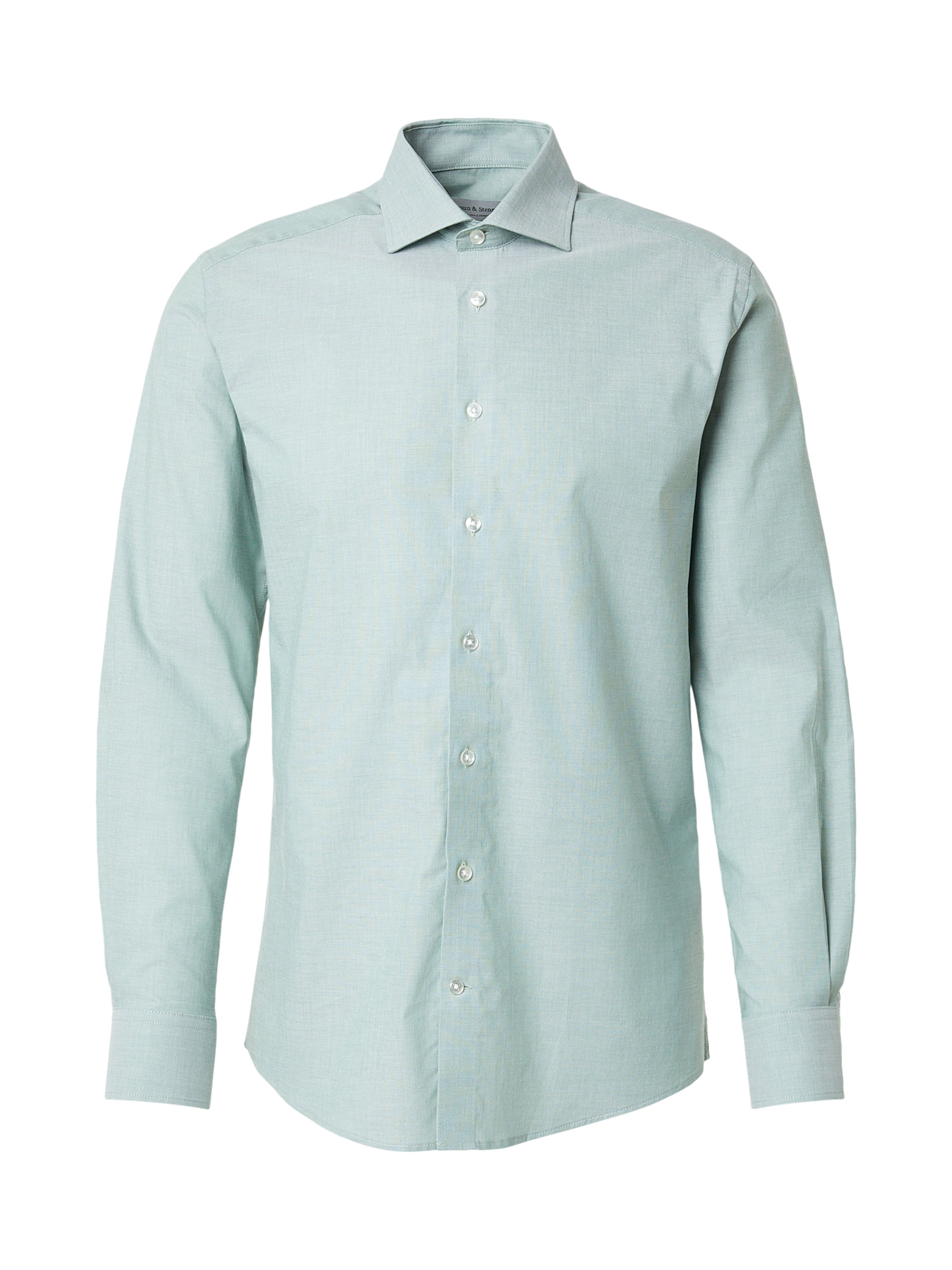 Bruun & Stengade Рубашка 'Jorge' в цвете мяты, приталенная, на пуговицах
Bruun & Stengade Рубашка 'Jorge' в цвете мяты, приталенная, на пуговицах