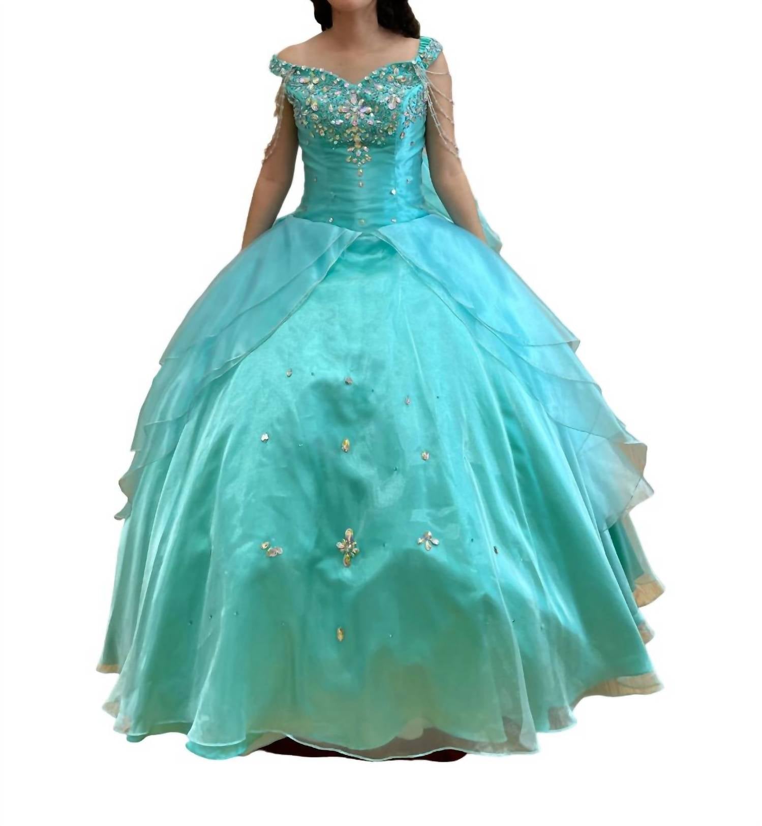 Платье Quinceañera с рукавами из бисера в цвете Jade/multi Mary's Bridal
Платье Quinceañera с рукавами из бисера в цвете Jade/multi Mary's Bridal