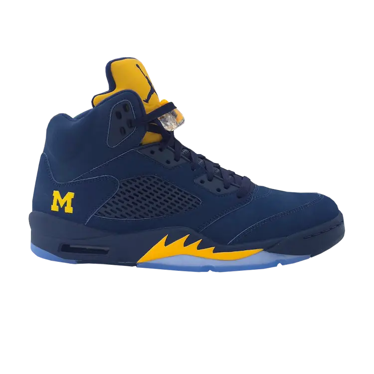 Кроссовки Air Jordan 5 Retro 'Michigan Wolverines' PE, синий
Кроссовки Air Jordan 5 Retro 'Michigan Wolverines' PE, синий