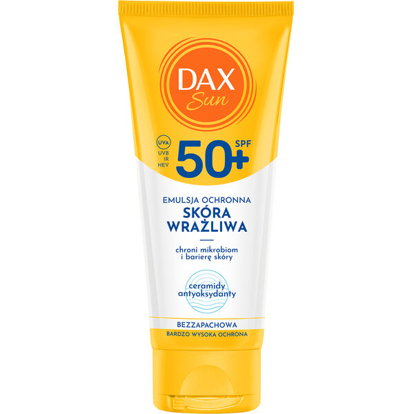 Защитная эмульсия для чувствительной кожи с spf50+, 100 мл Dax Sun
Защитная эмульсия для чувствительной кожи с spf50+, 100 мл Dax Sun