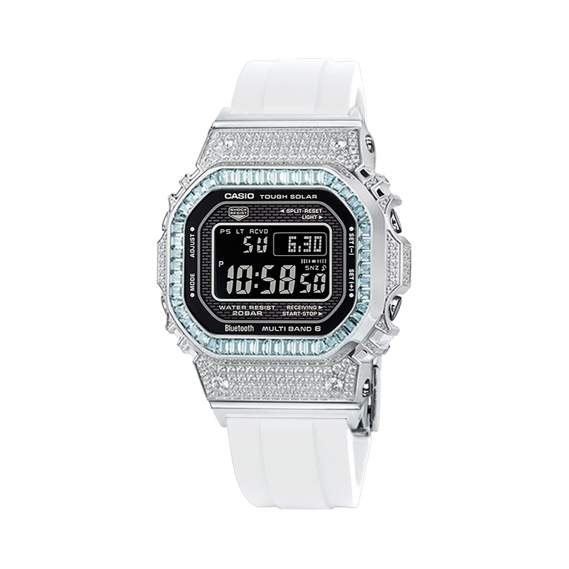 Часы Casio G-Shock Full Metal GMW-B5000 Series, ремешок смола, арт. GMW-B5000-1, слоновая кость/черный/синий ледяной
Часы Casio G-Shock Full Metal GMW-B5000 Series, ремешок смола, арт. GMW-B5000-1, слоновая кость/черный/синий ледяной