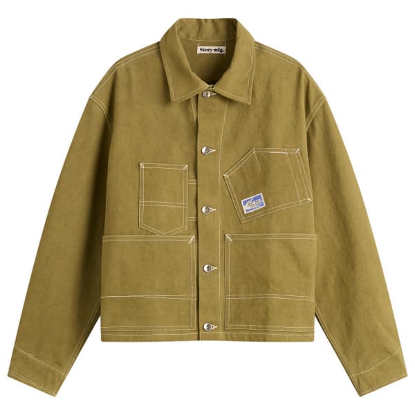 Story mfg station canvas wonky wear jacket Story Mfg., оливковый
Story mfg station canvas wonky wear jacket Story Mfg., оливковый
