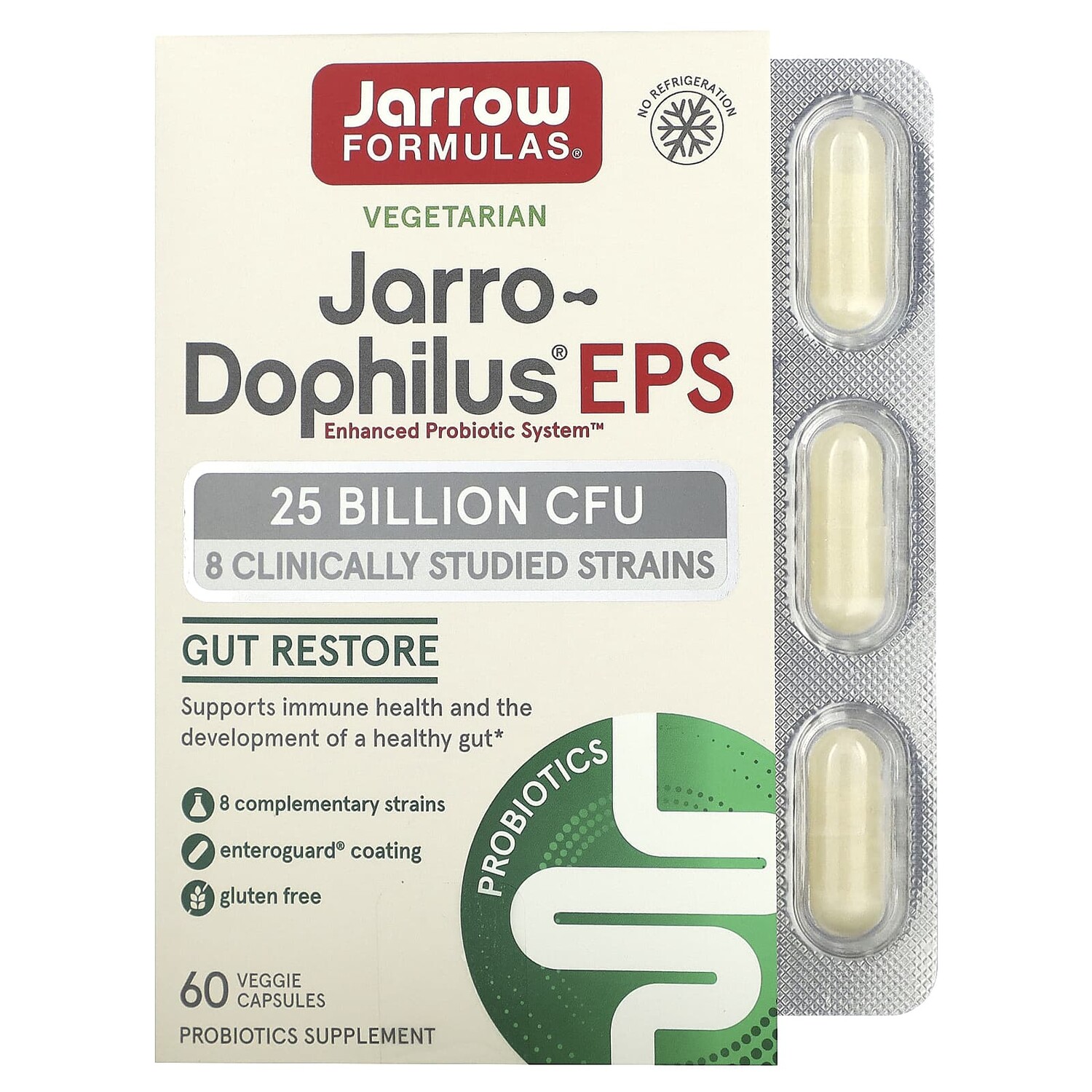 Jarrow Formulas Jarro-Dophilus EPS 25 Billion 60 Enteroguard Veggie Caps
Jarrow Formulas Jarro-Dophilus EPS 25 Billion 60 Enteroguard Veggie Caps