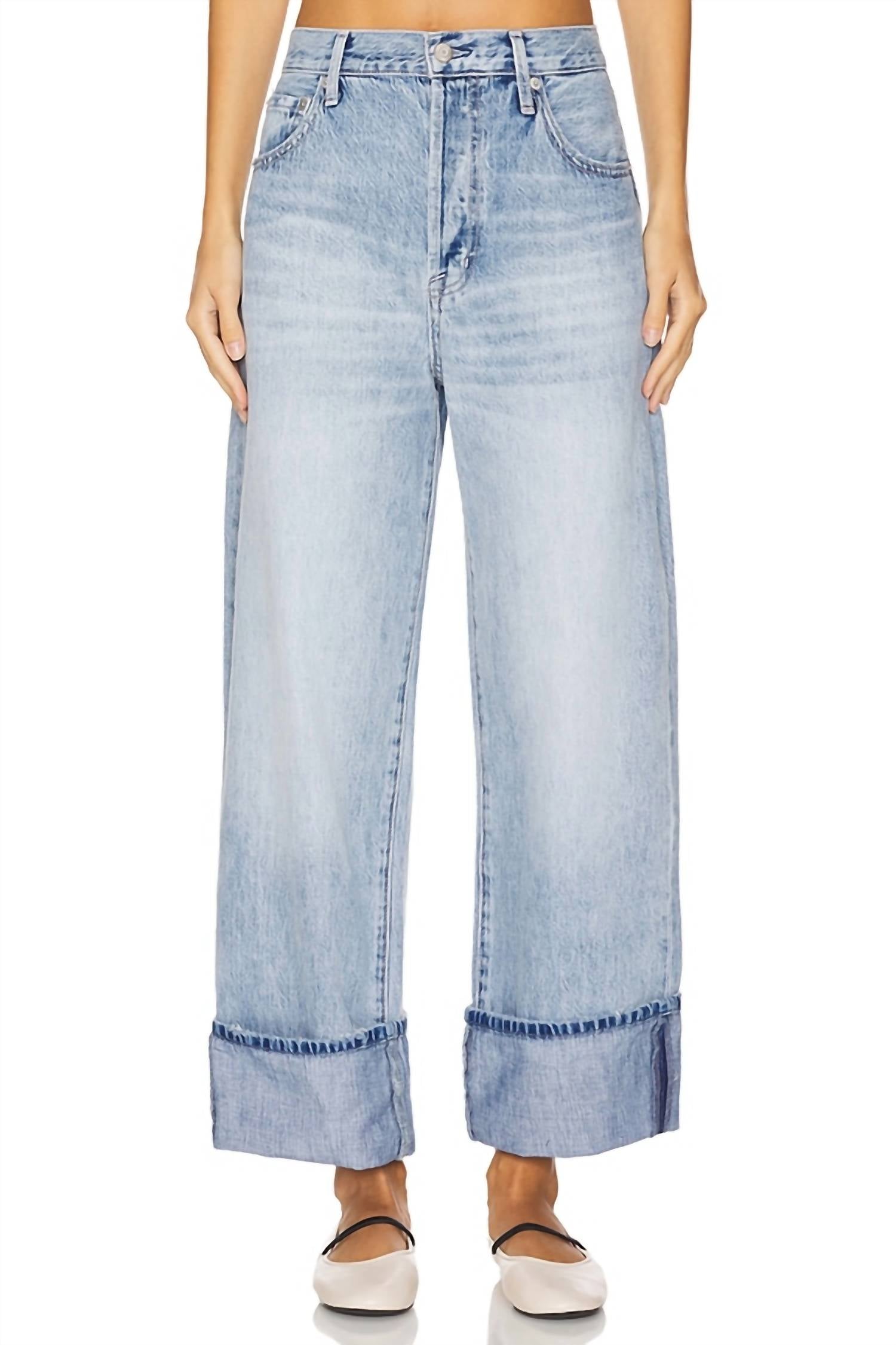 Райдер прямые джинсы с высокой посадкой и манжетами Essex PISTOLA, Essex 
Райдер прямые джинсы с высокой посадкой и манжетами Essex PISTOLA, Essex