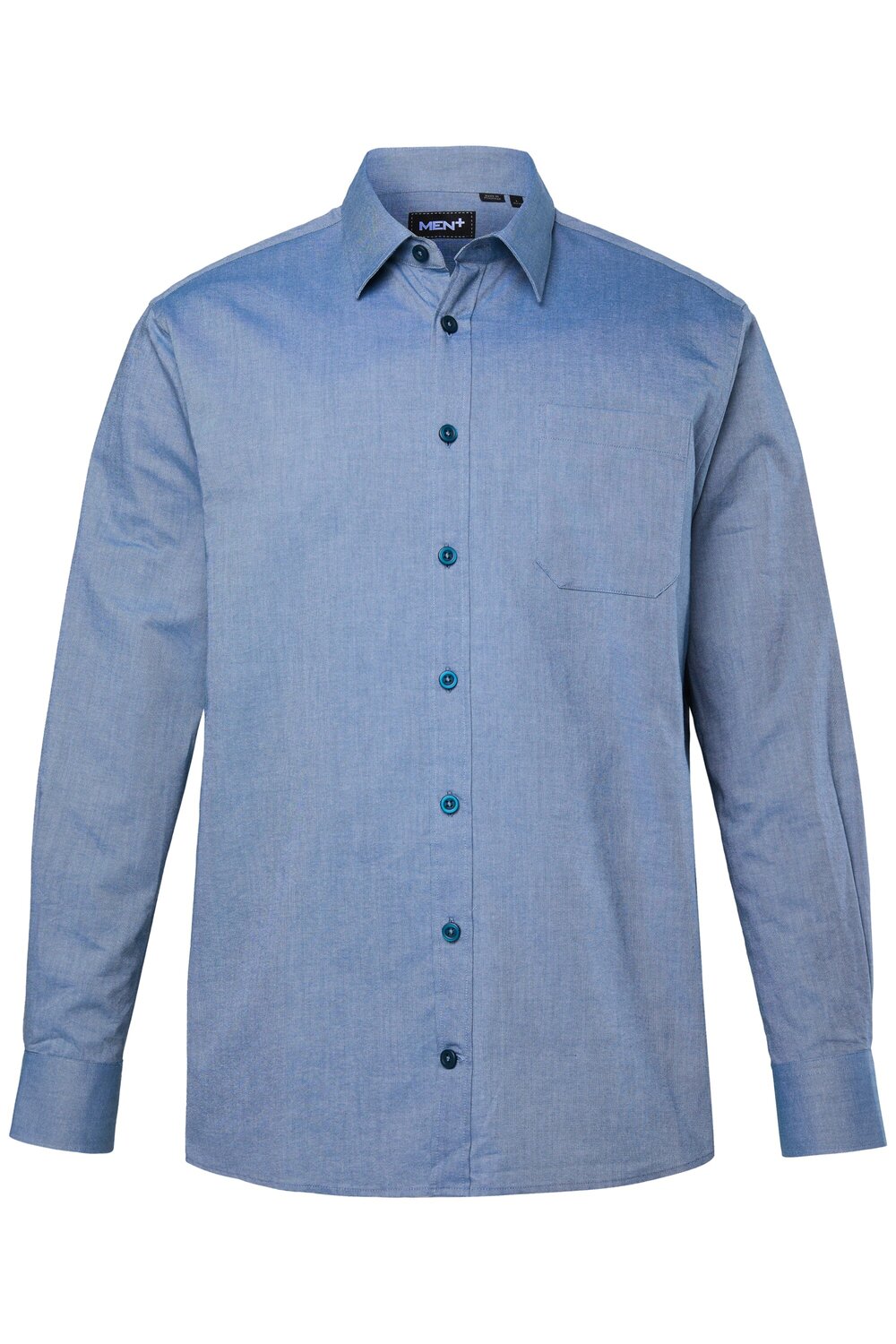 Men Plus Рубашка на пуговицах комфортного кроя в синем цвете
Men Plus Рубашка на пуговицах комфортного кроя в синем цвете