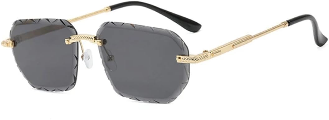 Модные солнцезащитные очки без оправы для женщин и мужчин, с закругленными краями, в стиле ретро, солнцезащитные очки без оправы, защита от УФ-излучения UV400 VVTWSSW, Gold Grey
Модные солнцезащитные очки без оправы для женщин и мужчин, с закругленными краями, в стиле ретро, солнцезащитные очки без оправы, защита от УФ-излучения UV400 VVTWSSW, Gold Grey