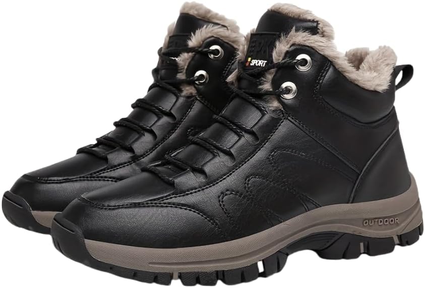 Мужские зимние походные ботинки HHHCHPM с пушистой подкладкой, противоскользящие и износостойкие снежные ботинки для активного отдыха на природе, черный
Мужские зимние походные ботинки HHHCHPM с пушистой подкладкой, противоскользящие и износостойкие снежные ботинки для активного отдыха на природе, черный