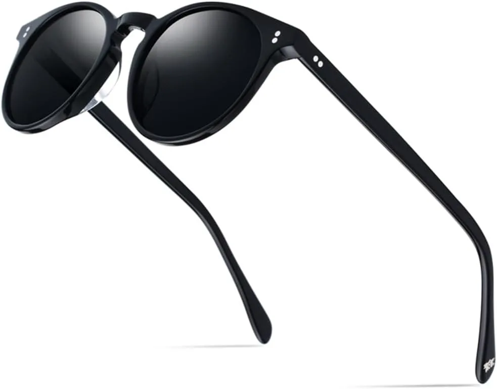 Солнцезащитные очки из ацетата с поляризацией для женщин, винтажные ретро круглые солнцезащитные очки для женщин, прозрачные солнцезащитные очки MTZJH, Black
Солнцезащитные очки из ацетата с поляризацией для женщин, винтажные ретро круглые солнцезащитные очки для женщин, прозрачные солнцезащитные очки MTZJH, Black