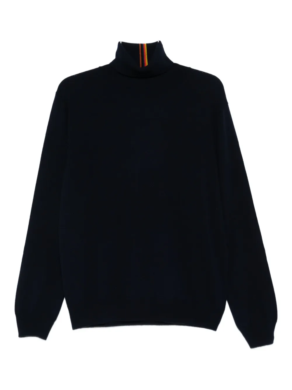 Свитер с высоким воротом и полосатыми деталями Paul Smith, синий
Свитер с высоким воротом и полосатыми деталями Paul Smith, синий