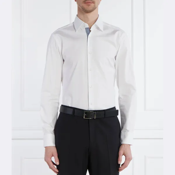 Облегающая рубашка с длинным рукавом легко гладить Boss, белый
Облегающая рубашка с длинным рукавом легко гладить Boss, белый