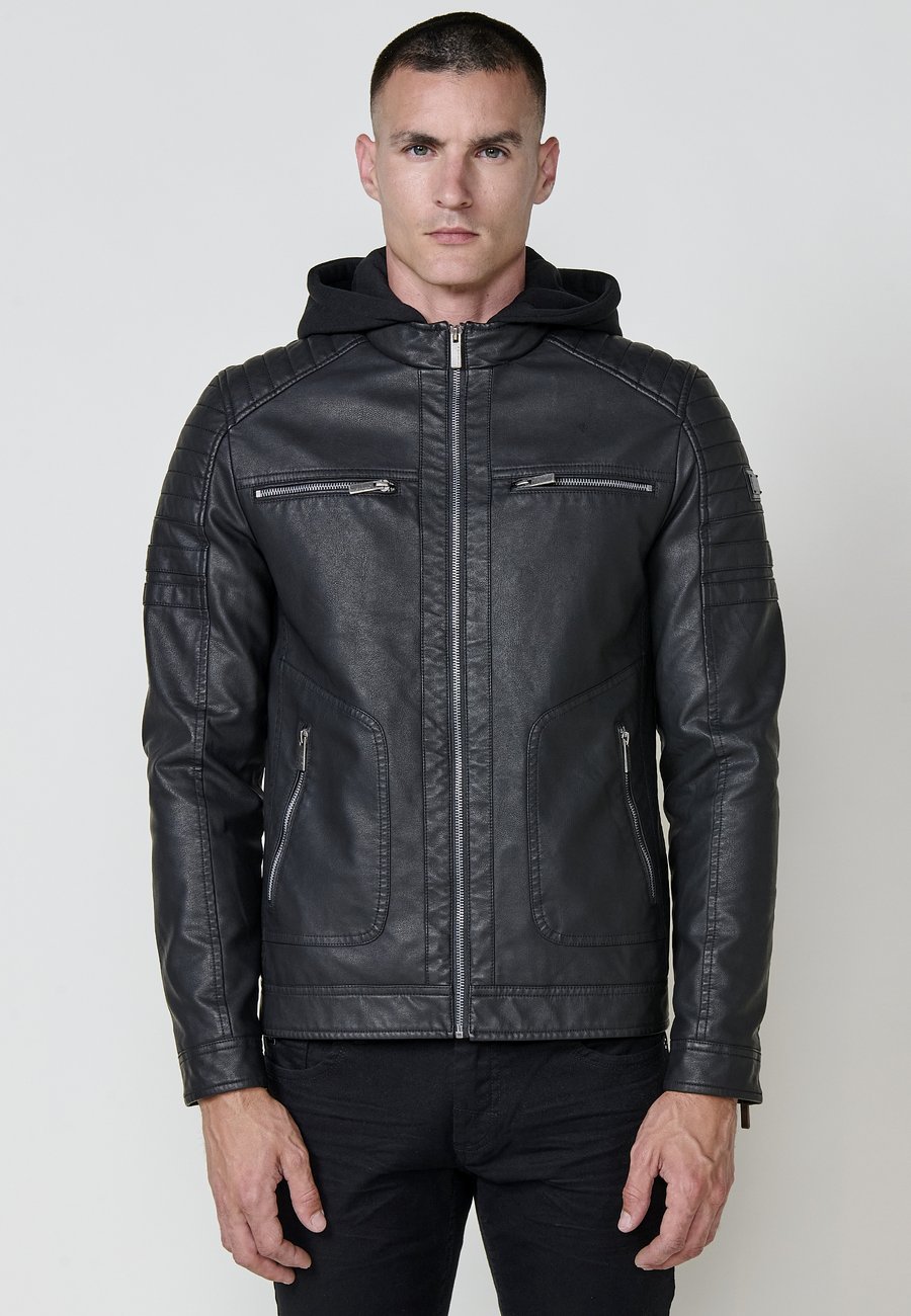 Куртка Koroshi Faux leather jacket, Black
Куртка Koroshi Faux leather jacket, Black