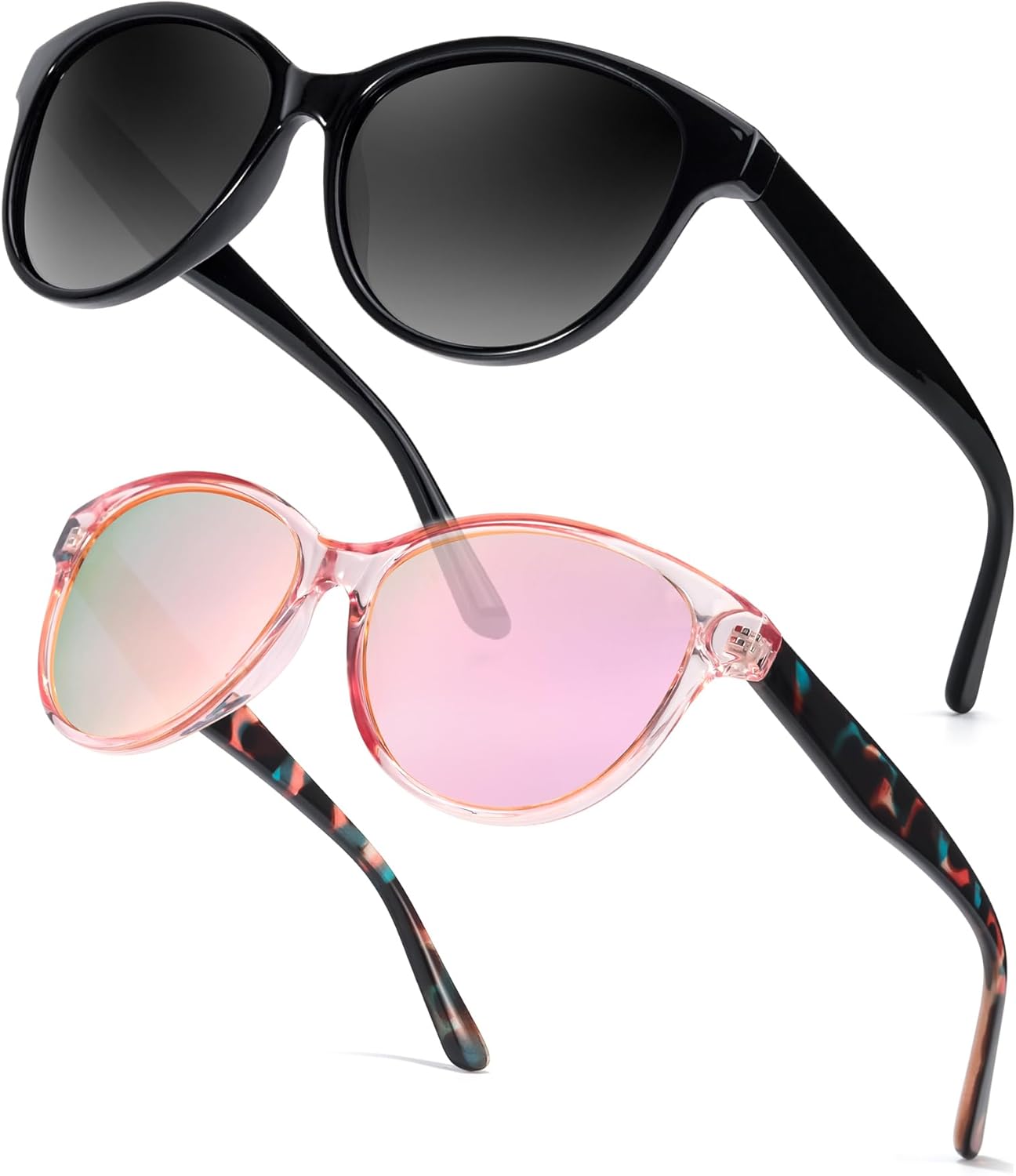 Поляризованные солнцезащитные очки Myiaur для женщин, модные солнцезащитные очки «кошачий глаз» с защитой UV400, классический ретро-стиль, комплект из 2 штук, A03 (2 Pack) Black + Pinktortoise/Pink
Поляризованные солнцезащитные очки Myiaur для женщин, модные солнцезащитные очки «кошачий глаз» с защитой UV400, классический ретро-стиль, комплект из 2 штук, A03 (2 Pack) Black + Pinktortoise/Pink