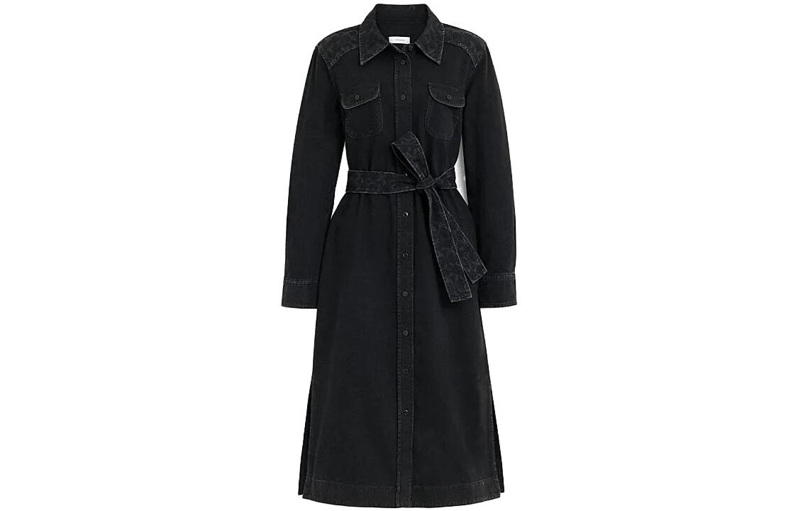 Женское платье COACH с длинными рукавами, цвет Black
Женское платье COACH с длинными рукавами, цвет Black