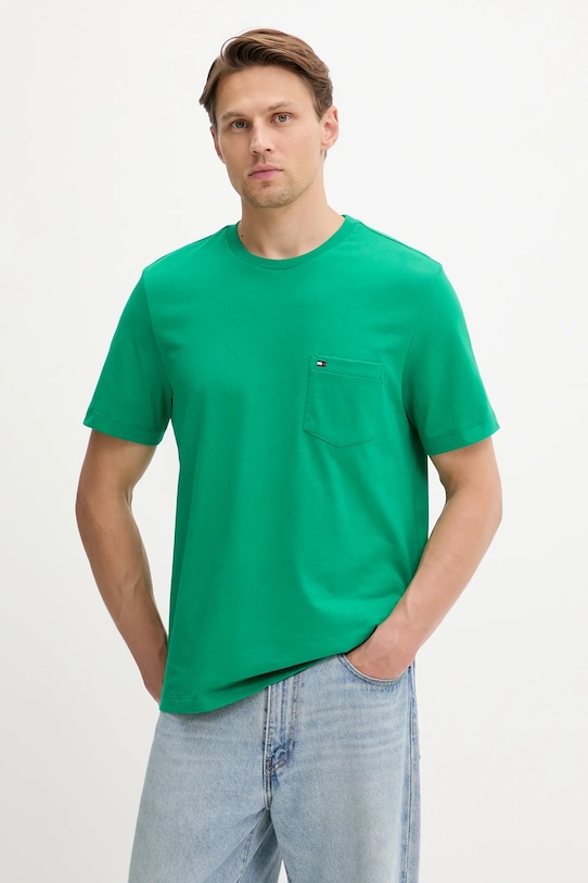 Хлопковая футболка Tommy Hilfiger, зеленый
Хлопковая футболка Tommy Hilfiger, зеленый
