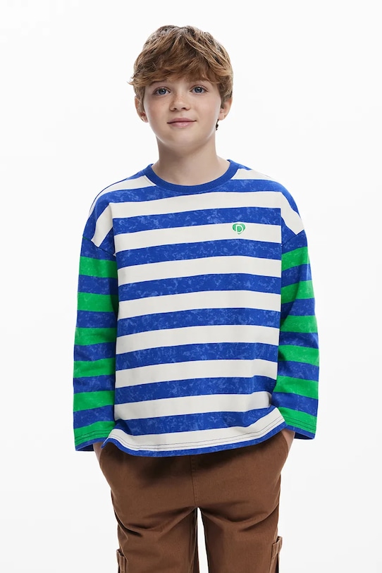 Детская хлопковая кофта с длинным рукавом Desigual, синий
Детская хлопковая кофта с длинным рукавом Desigual, синий