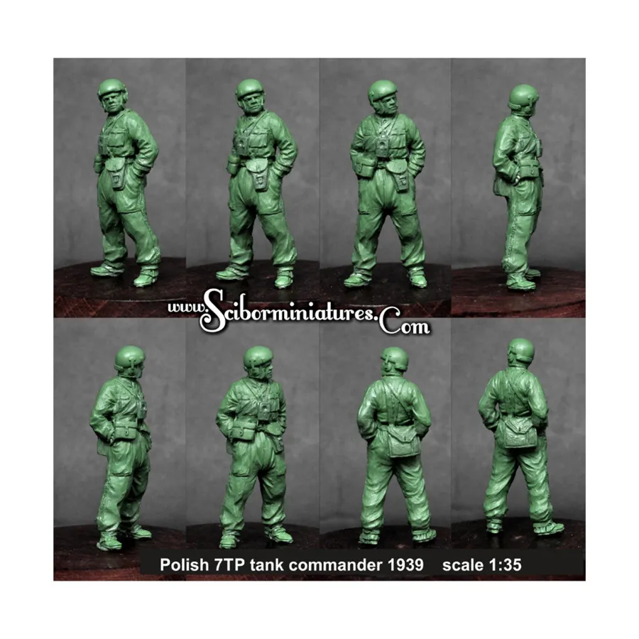Польский командир танка 7ТП №3, Historical Miniatures - Polish (1:35) (Scibor Monstrous Miniatures) 
Польский командир танка 7ТП №3, Historical Miniatures - Polish (1:35) (Scibor Monstrous Miniatures)