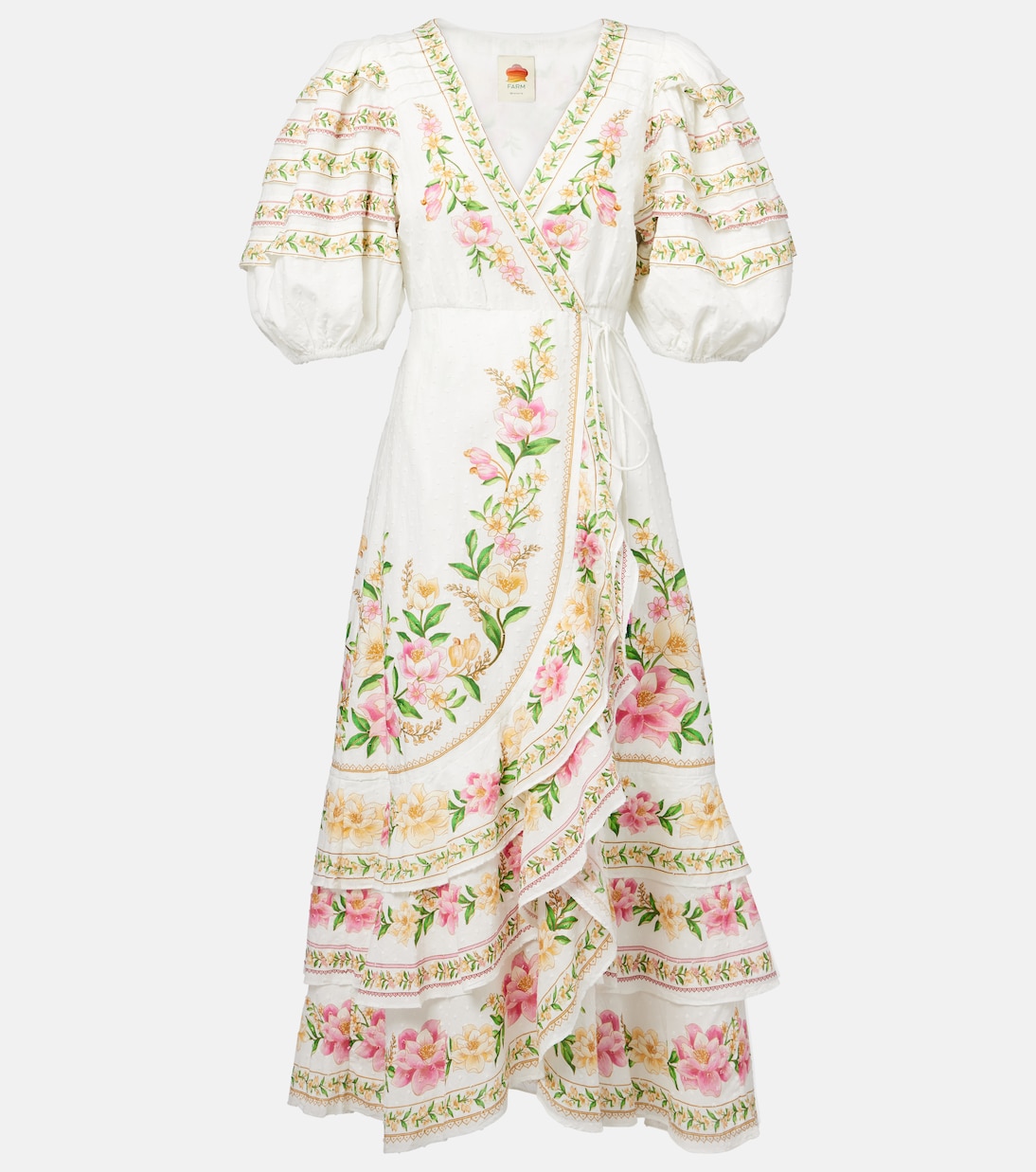 Цветочное хлопковое платье-халат Farm Rio, Palm Dream Off-White
Цветочное хлопковое платье-халат Farm Rio, Palm Dream Off-White