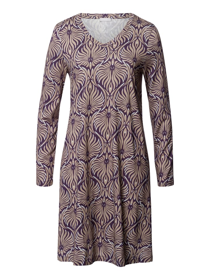 Hanro Ночная рубашка Sleep & Lounge из дамаска аметистового цвета
Hanro Ночная рубашка Sleep & Lounge из дамаска аметистового цвета