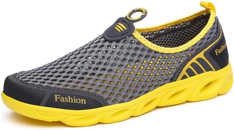 Мужские и женские легкие дышащие водные тапочки для реки и пляжа Zonkacen, желтый/серый
Мужские и женские легкие дышащие водные тапочки для реки и пляжа Zonkacen, желтый/серый