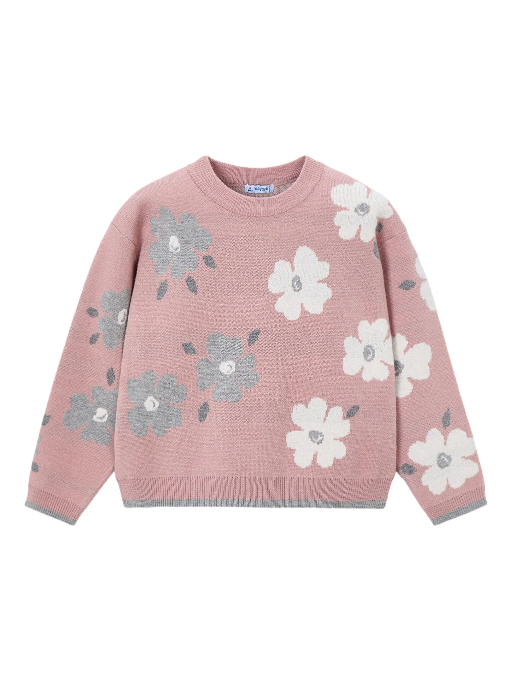 Жаккардовый свитер с цветочным узором Mayoral, розовый
Жаккардовый свитер с цветочным узором Mayoral, розовый