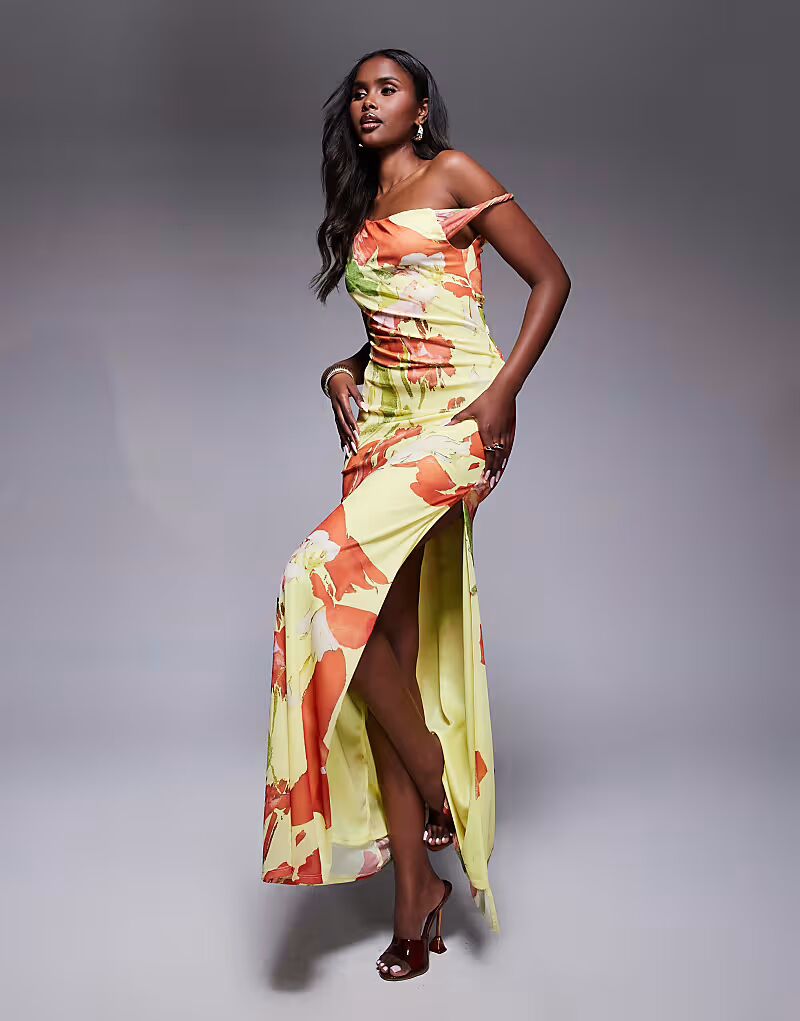 Платье макси из сетки с перекрученными плечами и шнуровкой на спине от ASOS DESIGN в желто-оранжевый цветочный принт
Платье макси из сетки с перекрученными плечами и шнуровкой на спине от ASOS DESIGN в желто-оранжевый цветочный принт