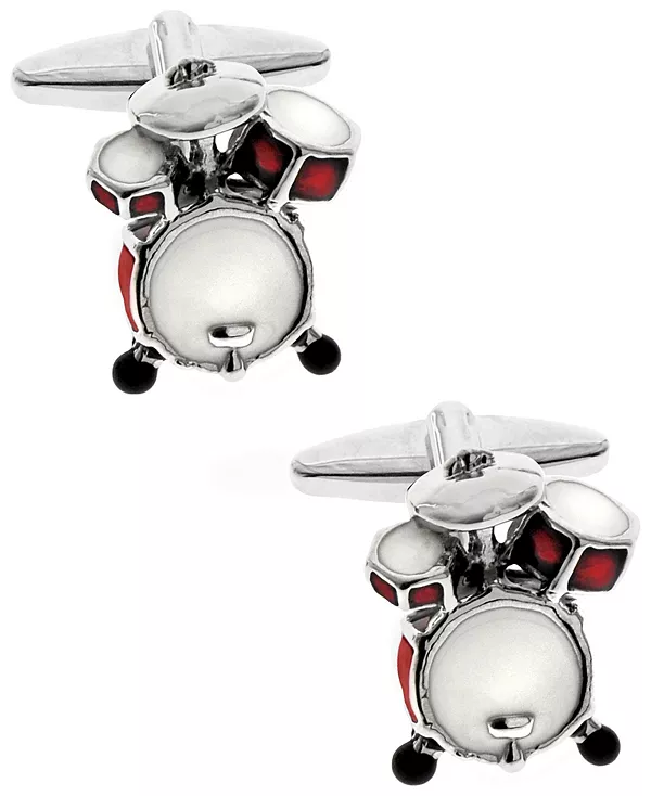 Запонки Sutton в виде барабанной установки серебристого тона Rhona Sutton, silver
Запонки Sutton в виде барабанной установки серебристого тона Rhona Sutton, silver