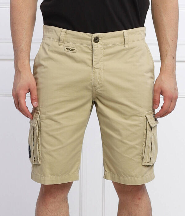 Шорты мужские Aeronautica Militare с накладными карманами, бежевый
Шорты мужские Aeronautica Militare с накладными карманами, бежевый