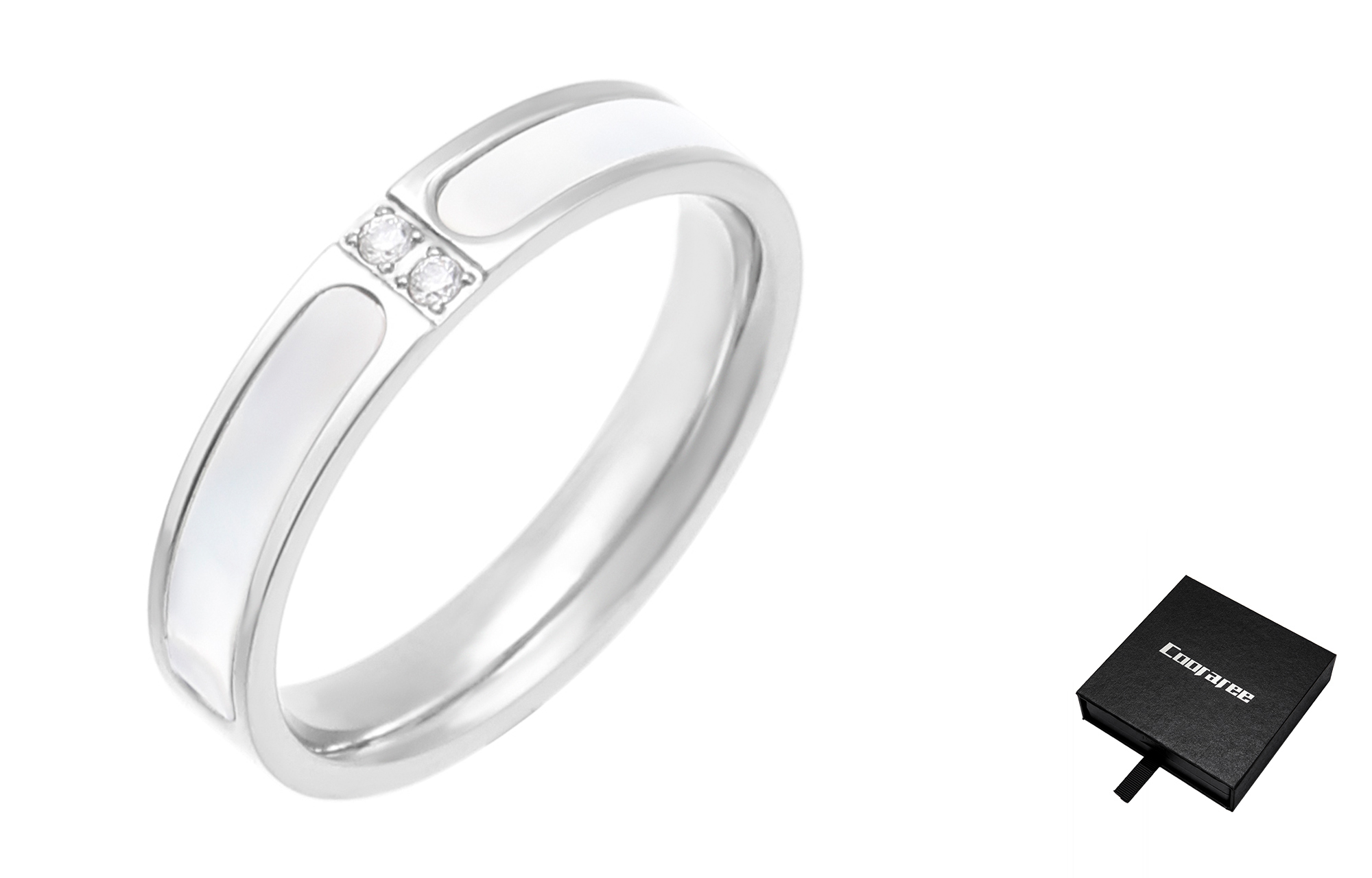 Cooraree Титановое стальное кольцо унисекс золото/серебро
Cooraree Титановое стальное кольцо унисекс золото/серебро