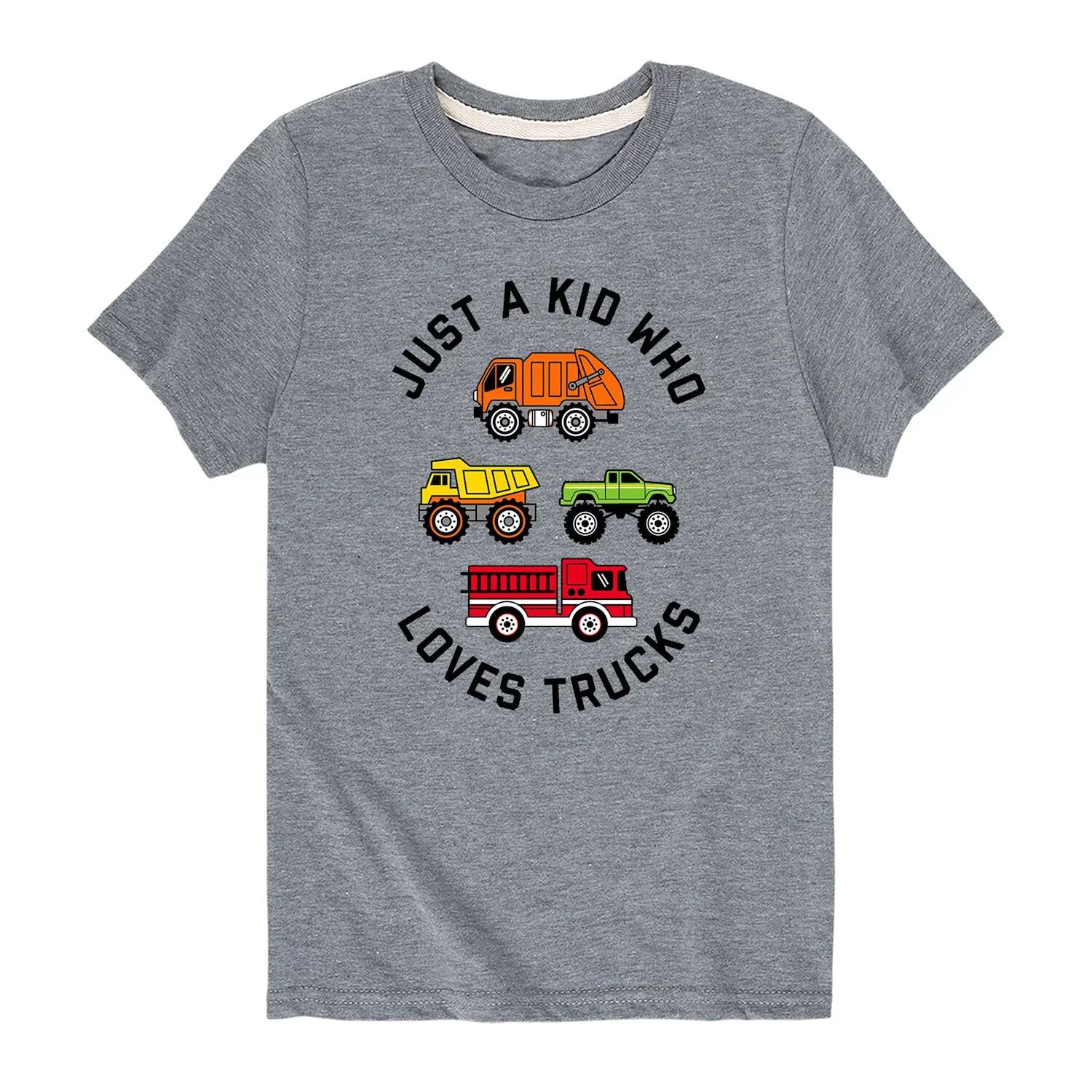 Футболка с рисунком «Просто ребенок, который любит грузовики» для мальчиков 8–20 лет Licensed Character
Футболка с рисунком «Просто ребенок, который любит грузовики» для мальчиков 8–20 лет Licensed Character