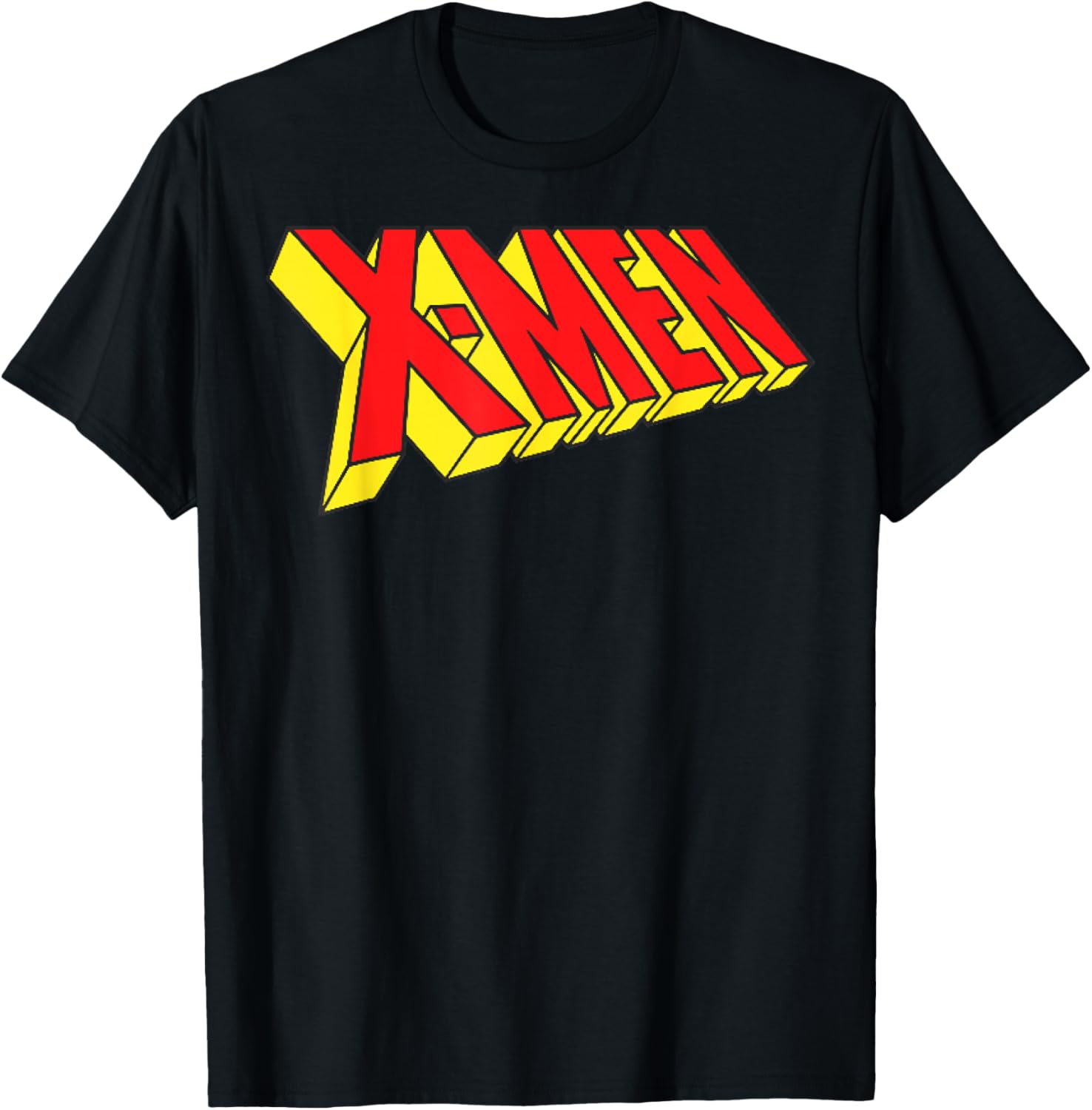 Оригинальная красно-желтая футболка Marvel X-Men с диагональным логотипом, черная
Оригинальная красно-желтая футболка Marvel X-Men с диагональным логотипом, черная