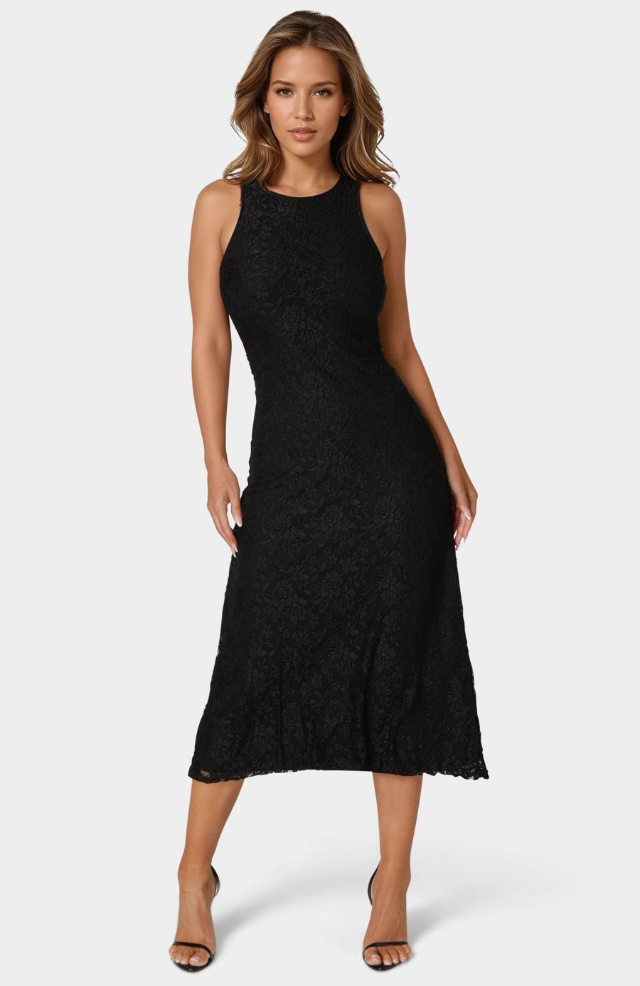 Женское кружевное макси-платье А-силуэта Bebe, Black
Женское кружевное макси-платье А-силуэта Bebe, Black