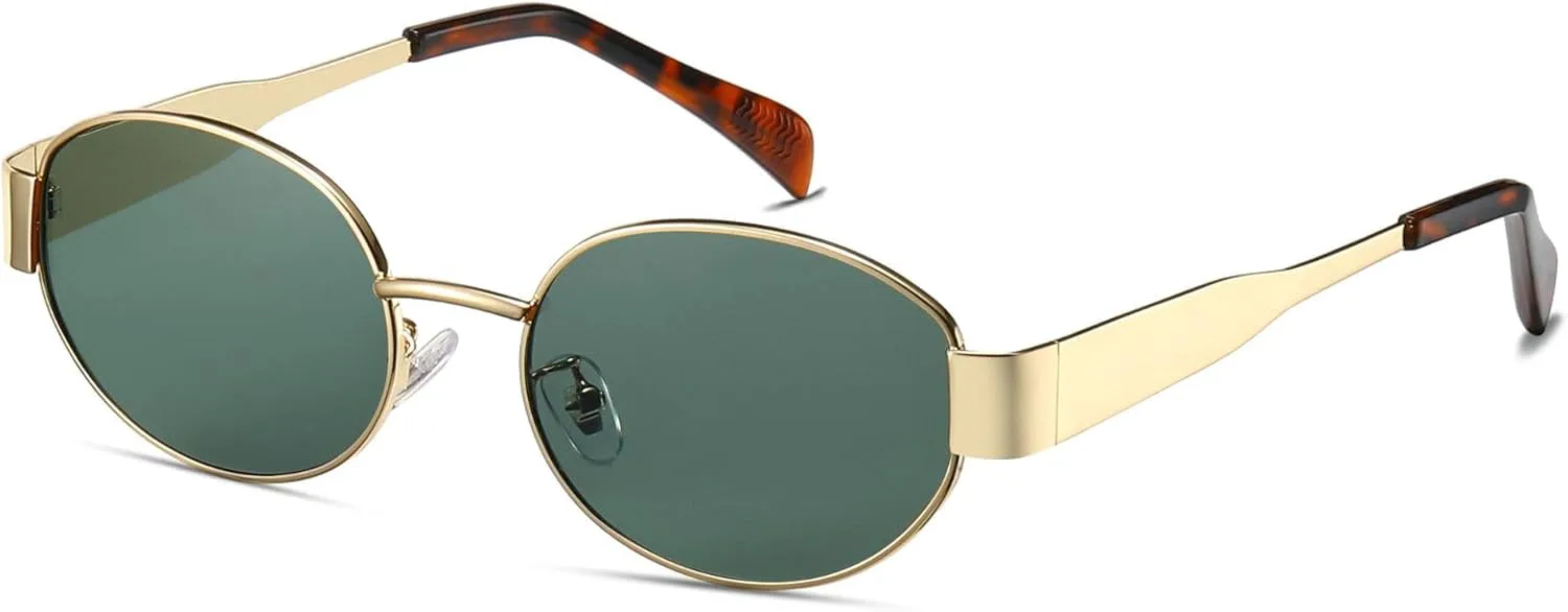 Винтажные солнцезащитные очки Hanj Trendy Oval в стиле 90-х для женщин, ретро-очки, классические солнцезащитные очки с защитой от УФ-излучения, Gold Green
Винтажные солнцезащитные очки Hanj Trendy Oval в стиле 90-х для женщин, ретро-очки, классические солнцезащитные очки с защитой от УФ-излучения, Gold Green