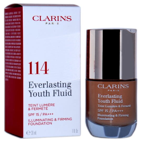 Разглаживающая основа 114 Cappuccino, SPF 15, 30 мл Clarins, Everlasting Youth Fluid
Разглаживающая основа 114 Cappuccino, SPF 15, 30 мл Clarins, Everlasting Youth Fluid