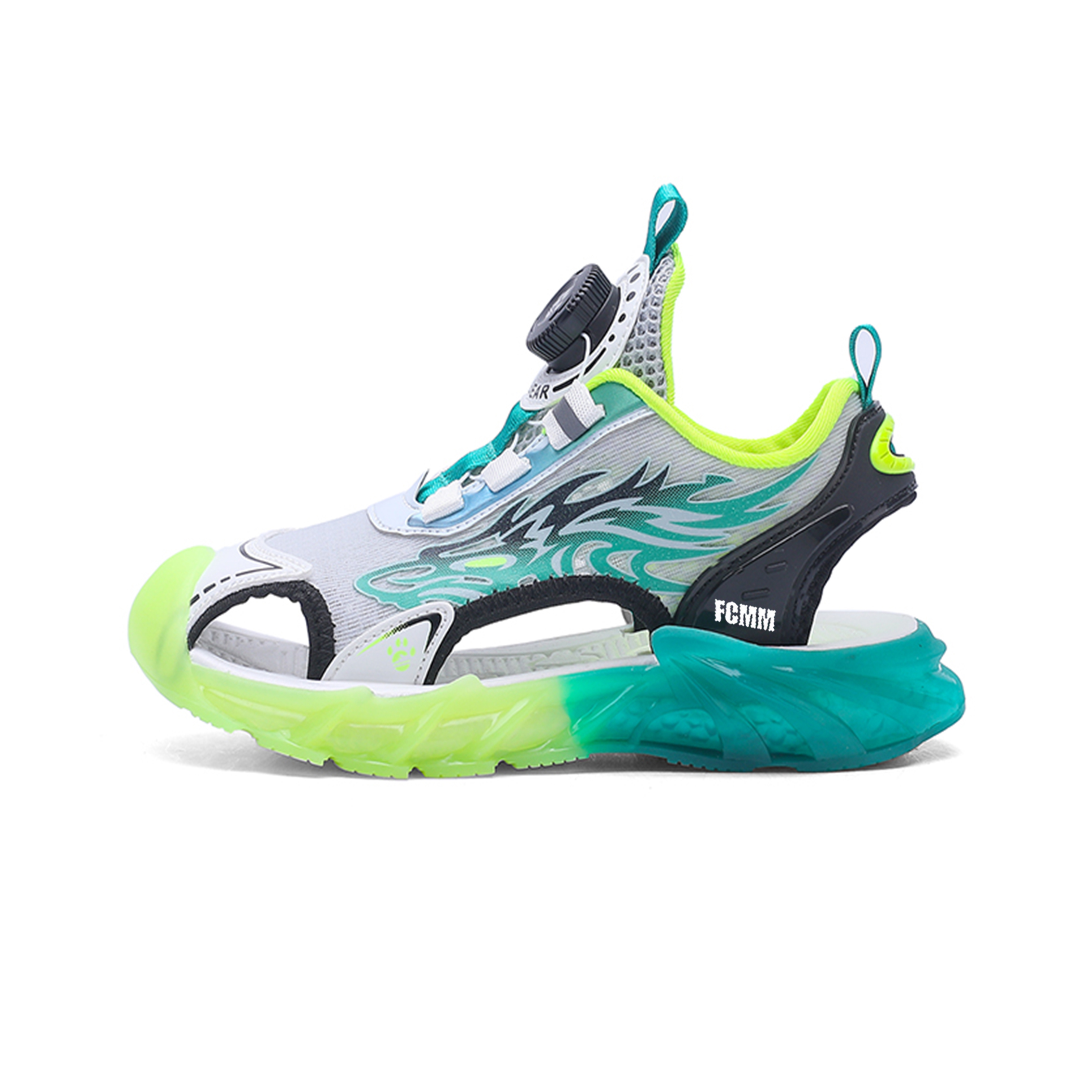 Дышащие детские сандалии для детей FCMM, белый/зеленый
Дышащие детские сандалии для детей FCMM, белый/зеленый