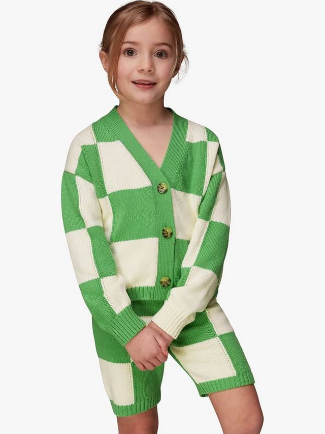 Детский кардиган с пуговицами в рубчик Whistles, Green/Off White
Детский кардиган с пуговицами в рубчик Whistles, Green/Off White