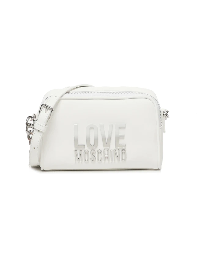 Белая сумка через плечо на молнии Love Moschino, белый
Белая сумка через плечо на молнии Love Moschino, белый