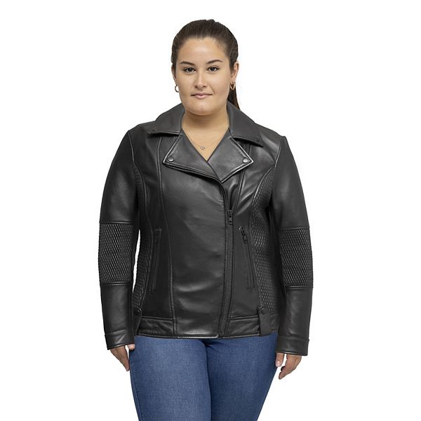 Кожаная куртка кроссовер Plus size Whet Blu, Black
Кожаная куртка кроссовер Plus size Whet Blu, Black