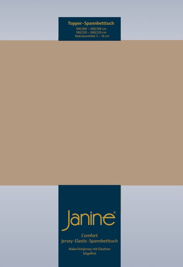 Простыня Janine Topper Comfort Jersey 180x200 см - 200x220 см нуга Original Janine
Простыня Janine Topper Comfort Jersey 180x200 см - 200x220 см нуга Original Janine