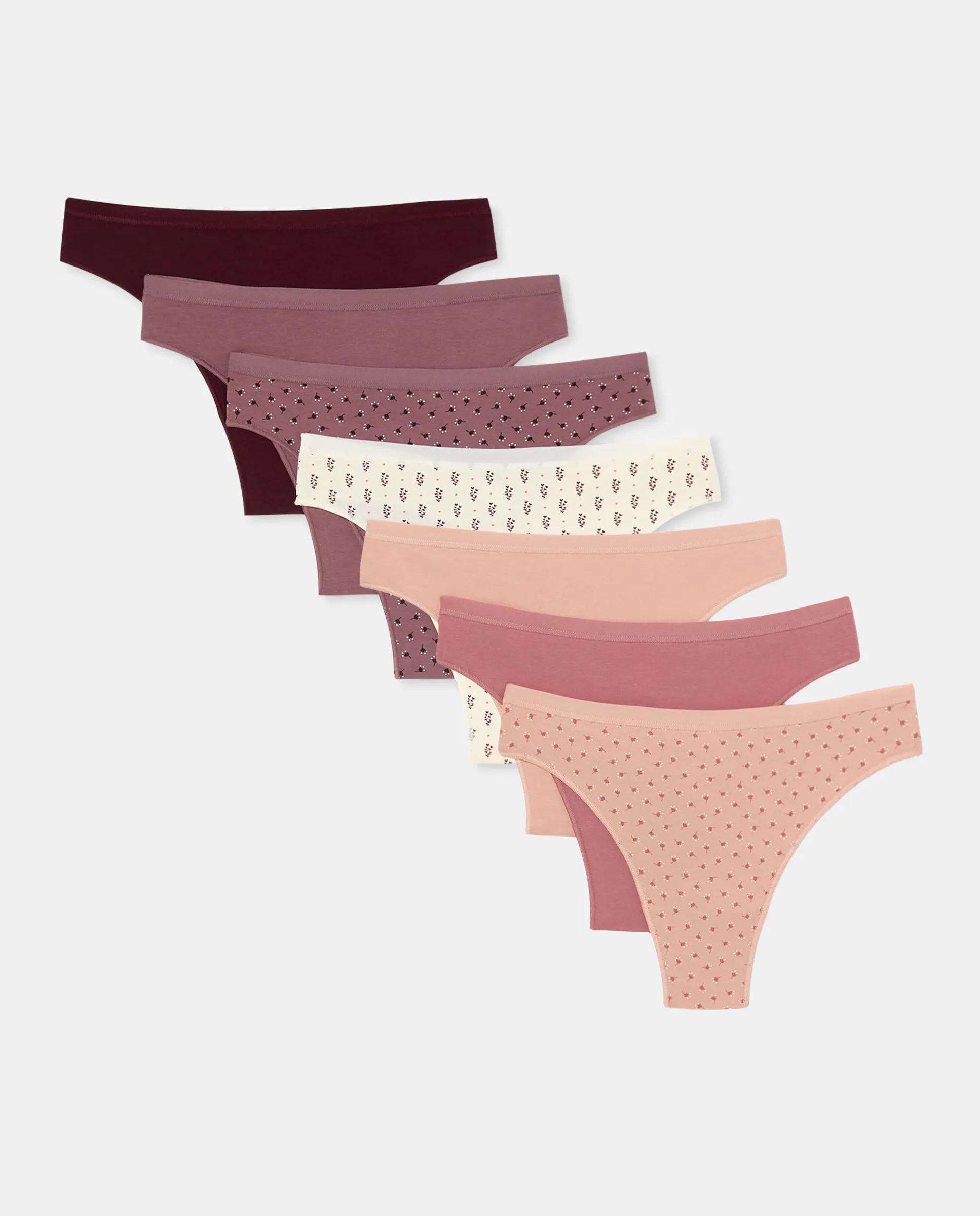 Набор из семи хлопковых трусиков-танга Énfasis, розовый
Набор из семи хлопковых трусиков-танга Énfasis, розовый