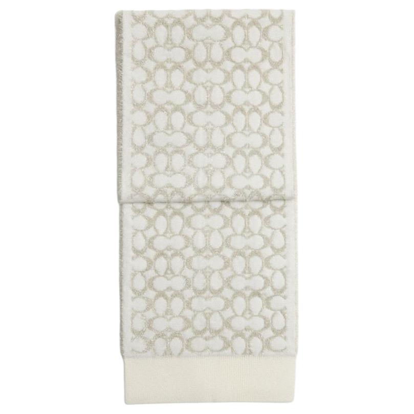 Шерстяной вязаный шарф унисекс COACH, белый
Шерстяной вязаный шарф унисекс COACH, белый