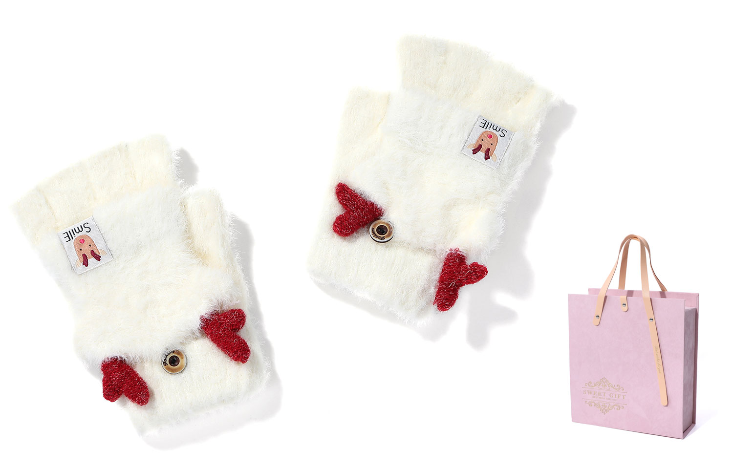 Вязаные перчатки для женщин Xxoff, экрю (розовый heartwarming box)
Вязаные перчатки для женщин Xxoff, экрю (розовый heartwarming box)