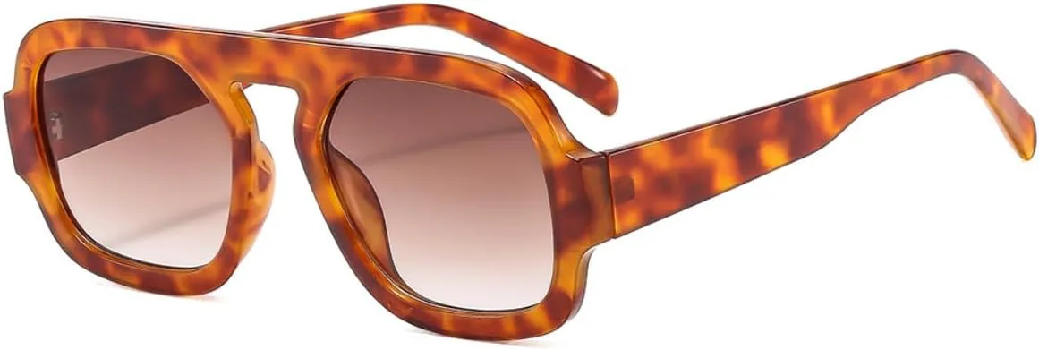 Ретро-солнцезащитные очки-авиаторы в стиле 70-х, квадратные, для женщин и мужчин, модный стиль, плоская оправа, винтажные квадратные очки IKUVNA, Tortoise Brown
Ретро-солнцезащитные очки-авиаторы в стиле 70-х, квадратные, для женщин и мужчин, модный стиль, плоская оправа, винтажные квадратные очки IKUVNA, Tortoise Brown