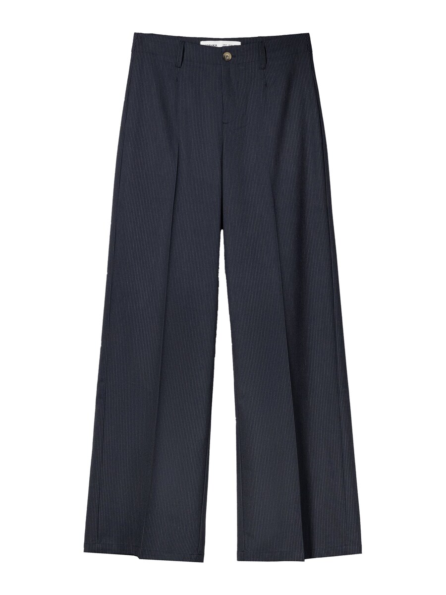 Широкие брюки со складками спереди Bershka, темно-синий
Широкие брюки со складками спереди Bershka, темно-синий