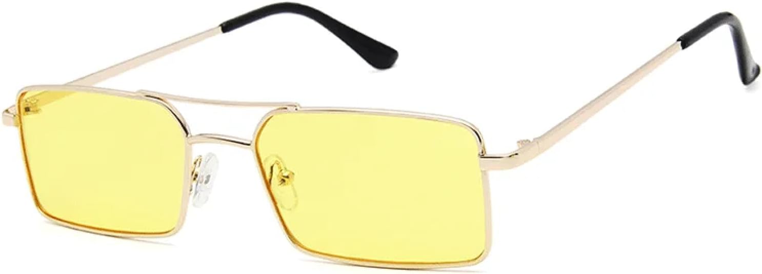 Солнцезащитные очки с защитой UV400 | Металлическая двойная перемычка, стимпанк, линзы конфетных цветов | Для женщин и мужчин, для занятий спортом на открытом воздухе и вождения DSVIGF, Gold Yellow
Солнцезащитные очки с защитой UV400 | Металлическая двойная перемычка, стимпанк, линзы конфетных цветов | Для женщин и мужчин, для занятий спортом на открытом воздухе и вождения DSVIGF, Gold Yellow