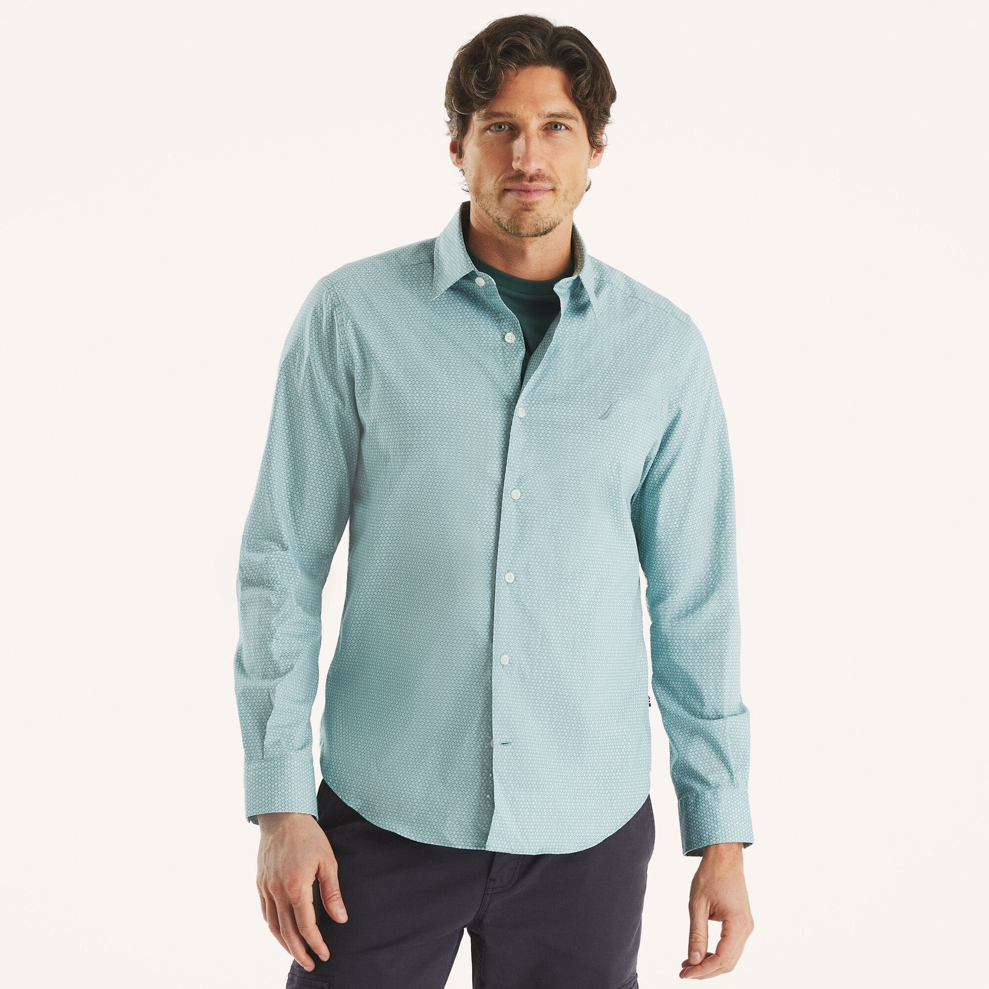 Мужская рубашка Nautica с принтом, устойчивая к складкам, для работы, цвет light fern
Мужская рубашка Nautica с принтом, устойчивая к складкам, для работы, цвет light fern