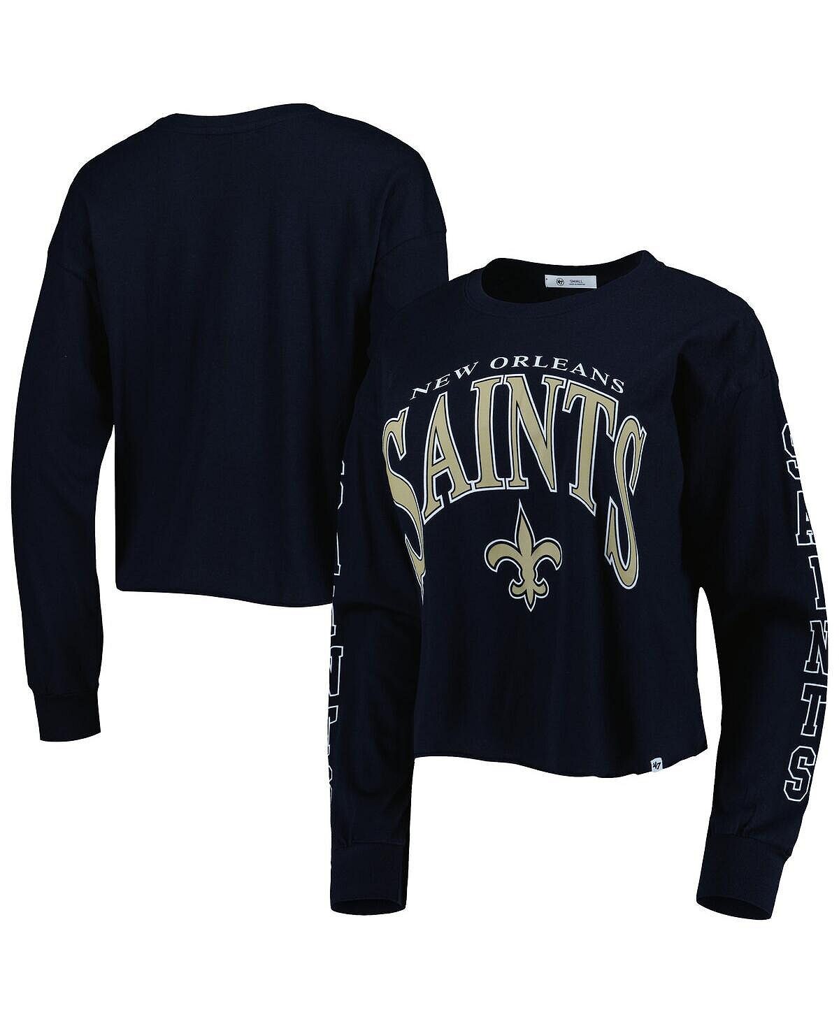 Женская черная укороченная футболка с длинным рукавом New Orleans Saints Skyler Parkway '47 Brand, черный
Женская черная укороченная футболка с длинным рукавом New Orleans Saints Skyler Parkway '47 Brand, черный