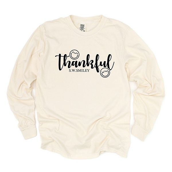 SWSmiley thankful cursive - женская футболка с длинным рукавом, окрашенная в стиле garment dyed Simply Sage Market, Ivory, Зеленый, SWSmiley thankful cursive - женская футболка с длинным рукавом, окрашенная в стиле garment dyed Simply Sage Market, Ivory
SWSmiley thankful cursive - женская футболка с длинным рукавом, окрашенная в стиле garment dyed Simply Sage Market, Ivory, Зеленый, SWSmiley thankful cursive - женская футболка с длинным рукавом, окрашенная в стиле garment dyed Simply Sage Market, Ivory