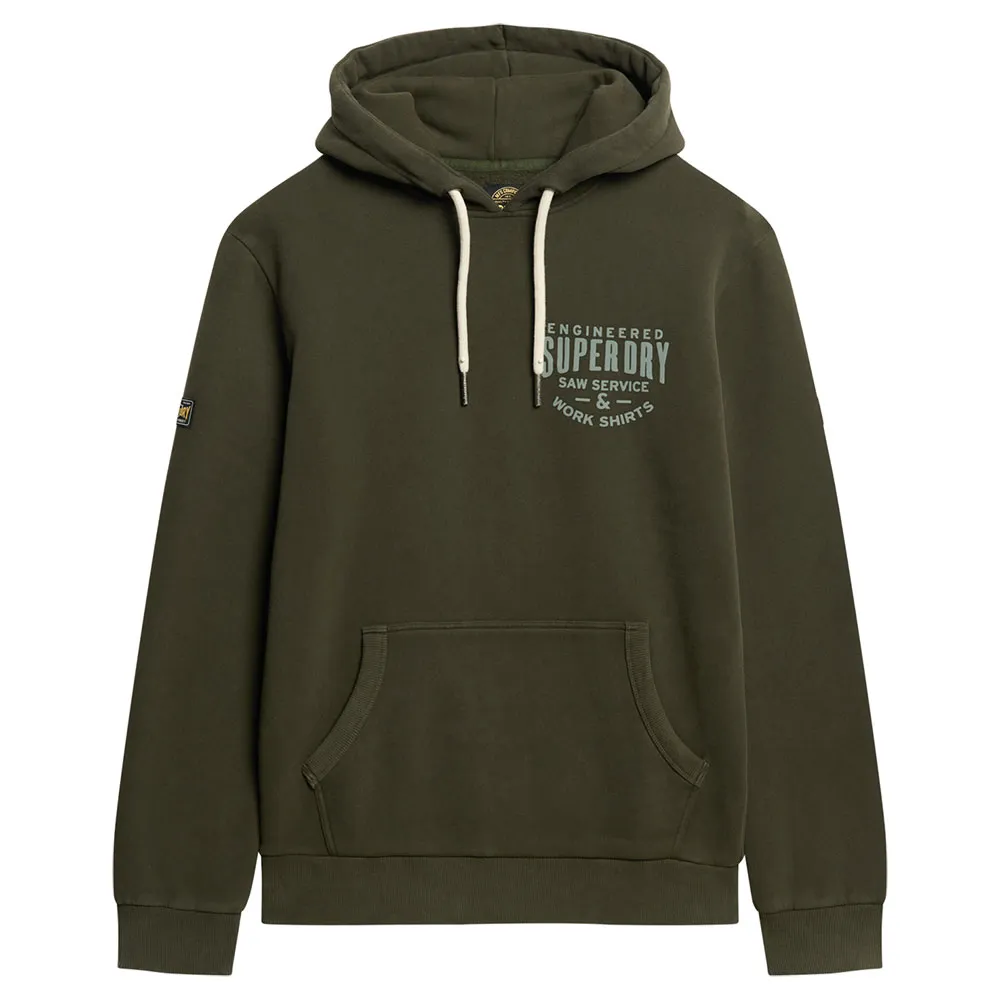 Худи Superdry Machined Goods Workwear, зеленый
Худи Superdry Machined Goods Workwear, зеленый