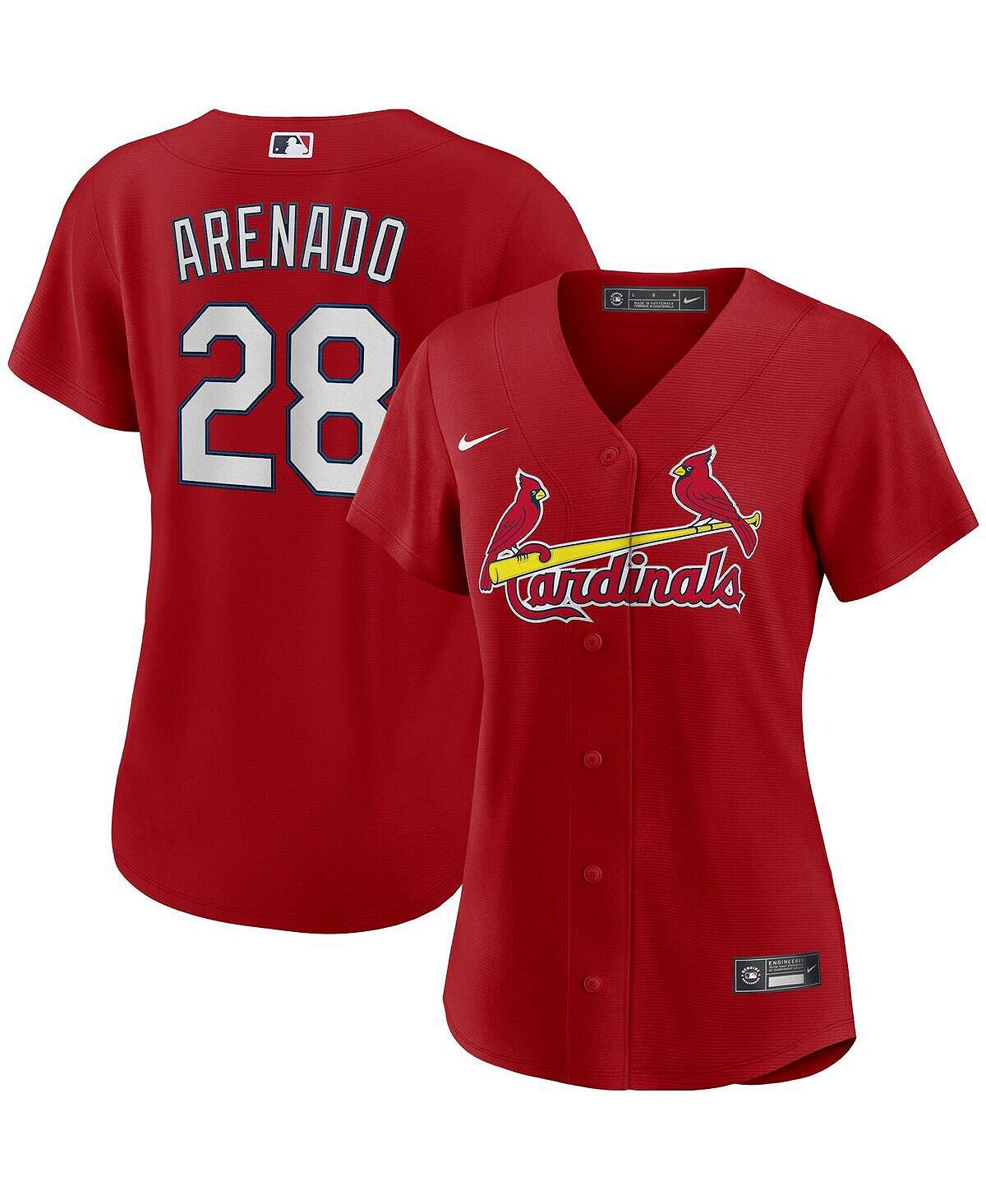 Женская футболка Nolan Arenado Red St. Louis Cardinals, альтернативная реплика игрока Nike, красный
Женская футболка Nolan Arenado Red St. Louis Cardinals, альтернативная реплика игрока Nike, красный